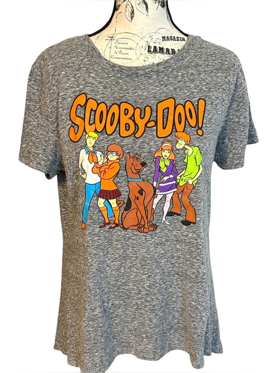 Scooby-Doo! Tops - Scooby-Doo Graphic Tee Short Sleeve Crew Neck Heather Gray Size L